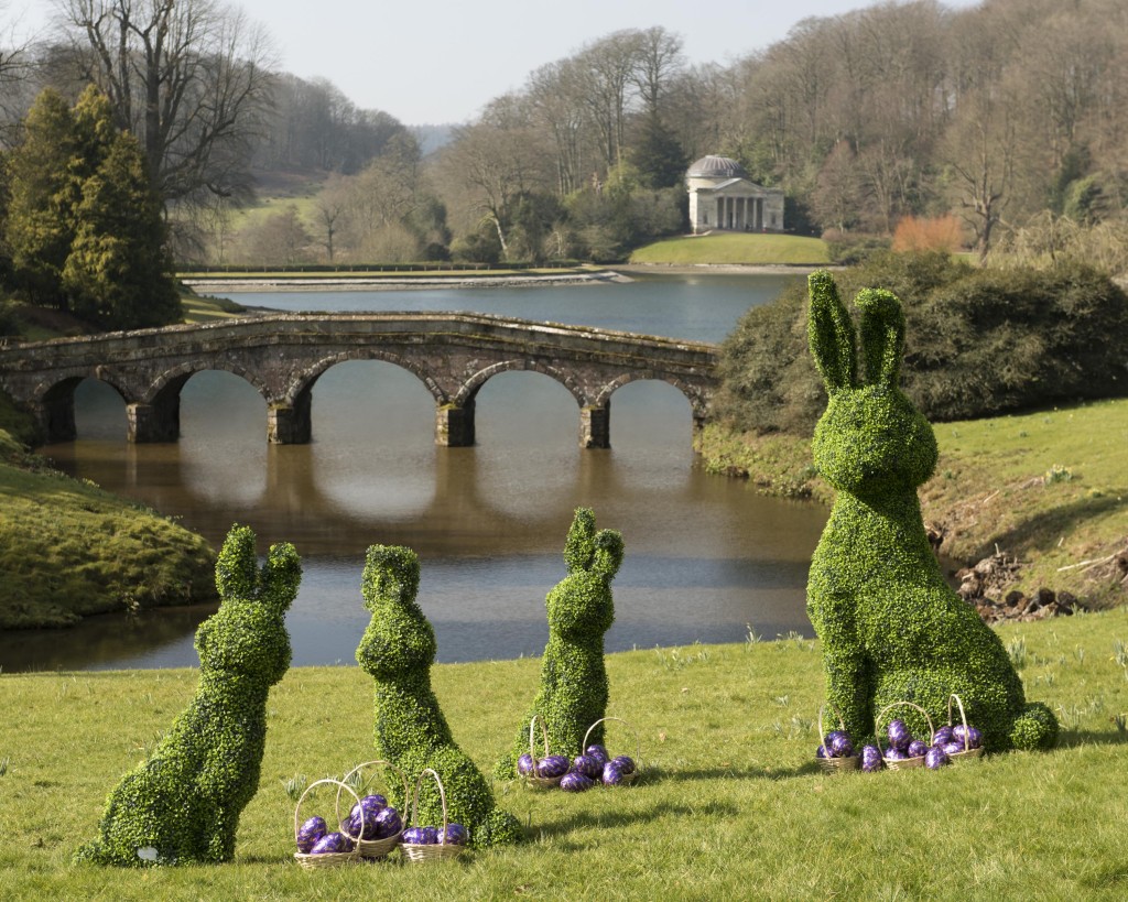 National Trust unveils show-stopping giant topiary Easter Bunny