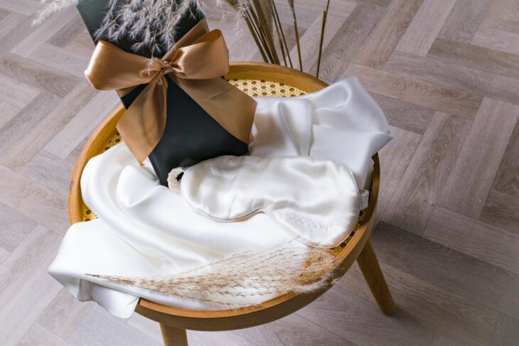 Belledorm Silk Pillowcase and Eye Mask Bundle