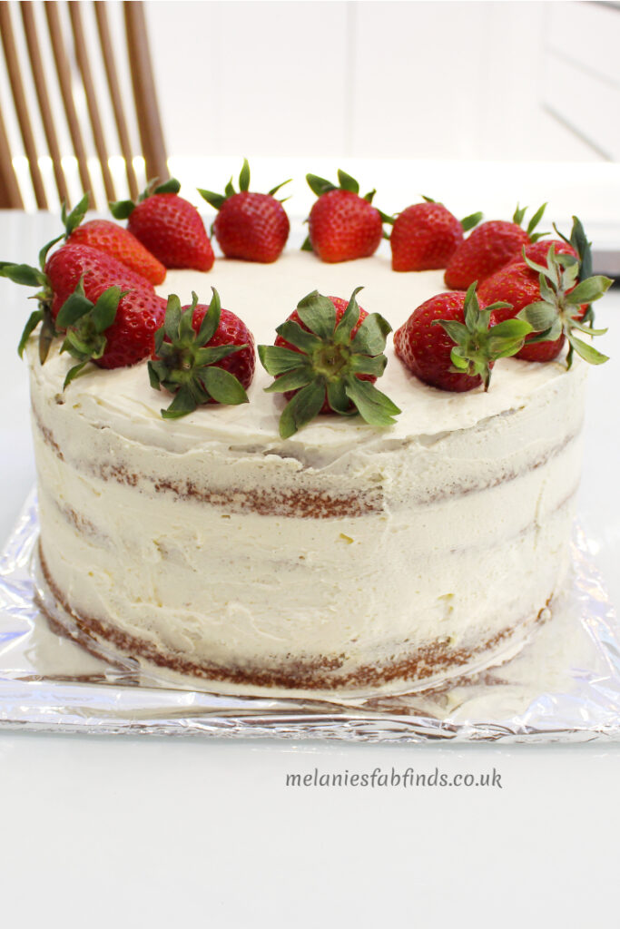 Strawberry and Vanilla Sponge Cake