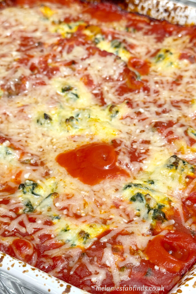 Spinach and Ricotta Stuffed Pasta Shells