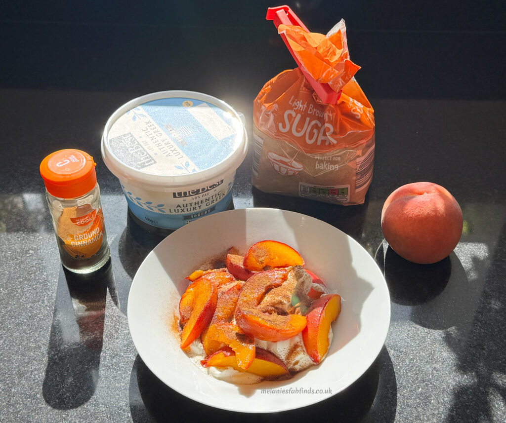 Caramelised Peach with Greek Yogurt